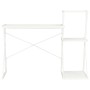 Bureau avec étagère Blanc 116x50x93 cm