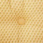 Coussin de sol en coton - 40 x 40 x 8 cm - Ocre