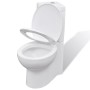 Toilette d'angle Céramique Blanc