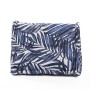 COTTON WOOD Cale-rein - coton imprimé - H45 x 60 x 22/11 cm - Bleu Palm