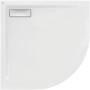 Receveur de douche extra plat 90x90 cm - quart de cercle - UltraFlat New - blanc - Ideal Standard
